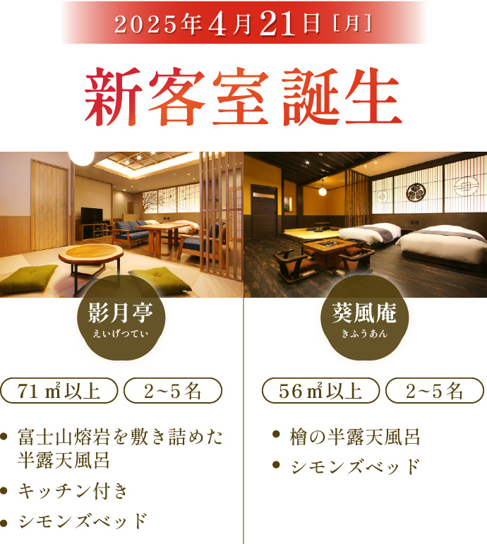 新客室誕生